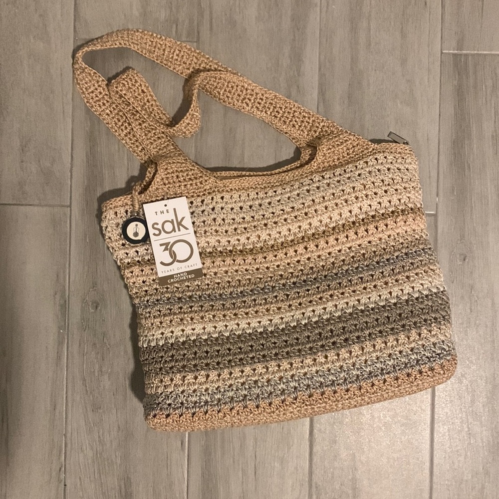 The Sak - Casual Classic Sand Crocheted Purse